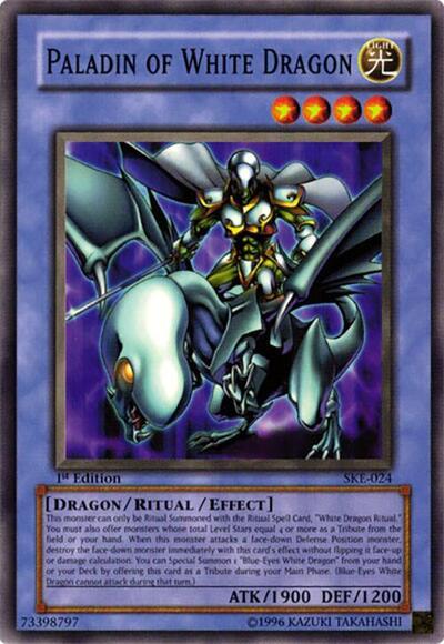 Paladin of White Dragon (SKE-024) [Starter Deck: Kaiba Evolution]