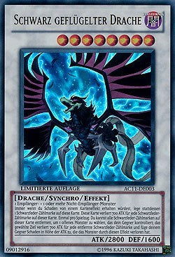 Black-Winged Dragon (German) - "Schwarz geflugelter Drache" (AC11-DE003) [Advent Calendar 2011 (Adventskalender)]