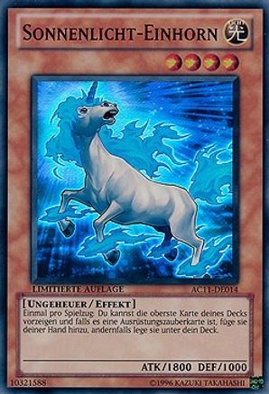 Sunlight Unicorn (German) - "Sonnenlicht-Einhorn" (AC11-DE014) - Advent Calendar 2011 (Adventskalender) Limited
