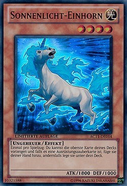 Sunlight Unicorn (German) - "Sonnenlicht-Einhorn" (AC11-DE014) [Advent Calendar 2011 (Adventskalender)]