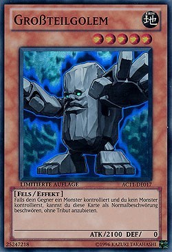 Big Piece Golem (German) - "Grossteilgolem" (AC11-DE017) [Advent Calendar 2011 (Adventskalender)]
