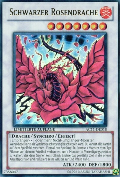 Black Rose Dragon (German) - "Schwarzer Rosendrache" (AC11-DE018) [Advent Calendar 2011 (Adventskalender)]