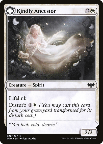 Kindly Ancestor (VOW-022) - Innistrad: Crimson Vow: (Double Faced Transform)