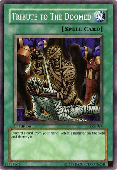 Tribute to The Doomed (SKE-035) [Starter Deck: Kaiba Evolution]