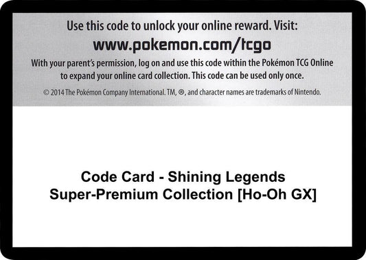 Code Card - Shining Legends Super-Premium Collection [Ho-Oh GX] [Shining Legends]