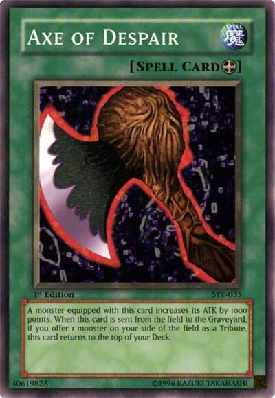 Axe of Despair (SYE-035) [Starter Deck: Yugi Evolution]