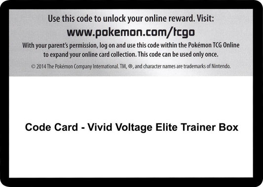 Code Card - Vivid Voltage Elite Trainer Box [SWSH04: Vivid Voltage]