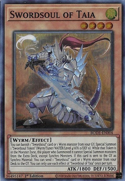Swordsoul of Taia (BODE-EN004) [Burst of Destiny]