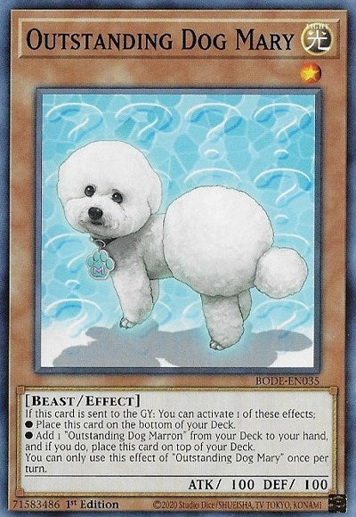 Outstanding Dog Mary (BODE-EN035) [Burst of Destiny]