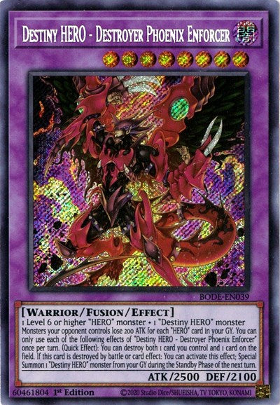 Destiny HERO - Destroyer Phoenix Enforcer (BODE-EN039) [Burst of Destiny]