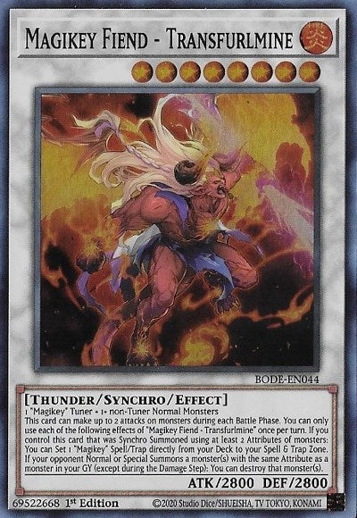 Magikey Fiend - Transfurlmine (BODE-EN044) [Burst of Destiny]