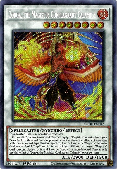 Zoroa, the Magistus Conflagrant Calamity (BODE-EN045) [Burst of Destiny]