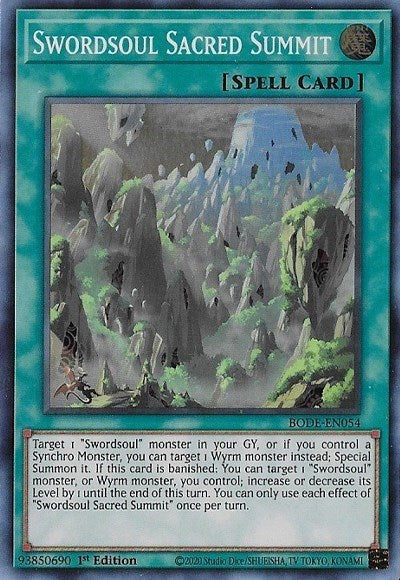 Swordsoul Sacred Summit (BODE-EN054) [Burst of Destiny]