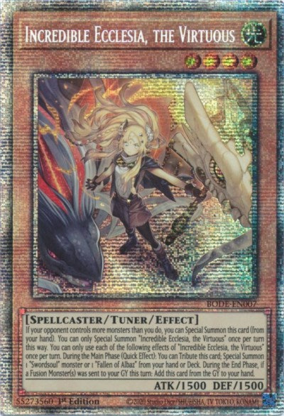 Incredible Ecclesia, the Virtuous (Starlight Rare) (BODE-EN007) [Burst of Destiny]