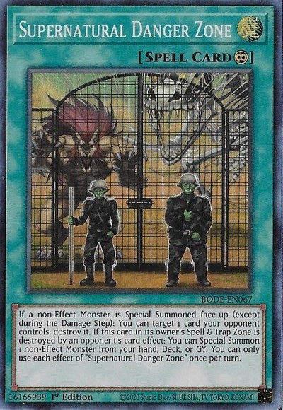 Supernatural Danger Zone (BODE-EN067) [Burst of Destiny]