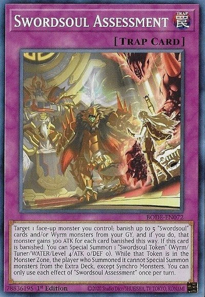 Swordsoul Assessment (BODE-EN072) [Burst of Destiny]