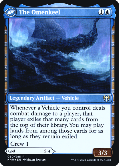 Cosima, God of the Voyage // The Omenkeel (PRE-50S) - Kaldheim Promos Foil