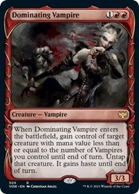 Dominating Vampire (Showcase) (305) [Innistrad: Crimson Vow]