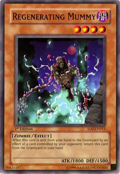 Regenerating Mummy (SD2-EN012) [Structure Deck: Zombie Madness]