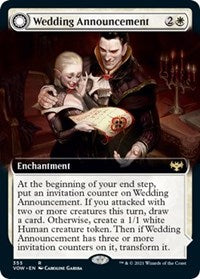 Wedding Announcement (Extended Art) (355) [Innistrad: Crimson Vow]