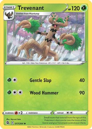 Trevenant 017/264  SWSH08 Fusion Strike - Uncommon