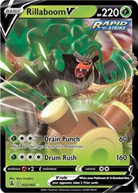 Rillaboom V (022/264) [SWSH08: Fusion Strike]