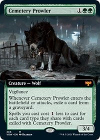 Cemetery Prowler (Extended Art) (385) [Innistrad: Crimson Vow]
