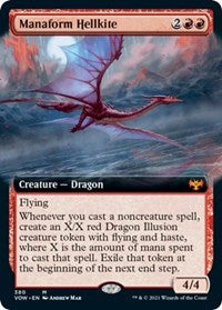 Manaform Hellkite (Extended Art) (380) [Innistrad: Crimson Vow]