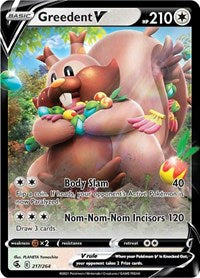 Greedent V (217/264) [SWSH08: Fusion Strike]