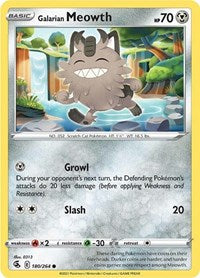 Galarian Meowth (180/264) [SWSH08: Fusion Strike]
