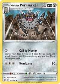 Galarian Perrserker (181/264) [SWSH08: Fusion Strike]