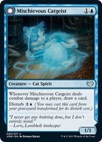 Mischievous Catgeist (69) [Innistrad: Crimson Vow]