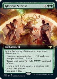Glorious Sunrise (Extended Art) (388) [Innistrad: Crimson Vow]
