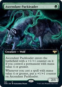 Ascendant Packleader (Extended Art) (383) [Innistrad: Crimson Vow]