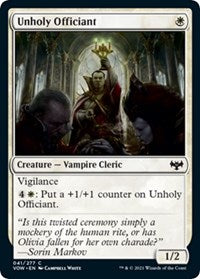Unholy Officiant (41) [Innistrad: Crimson Vow]