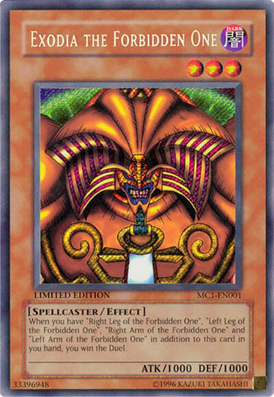 Exodia the Forbidden One (MC1-EN001) [Master Collection Volume 1]
