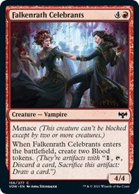 Falkenrath Celebrants (156) [Innistrad: Crimson Vow]