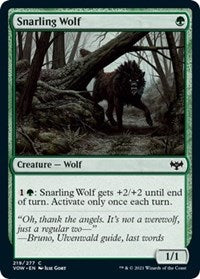 Snarling Wolf (219) [Innistrad: Crimson Vow]