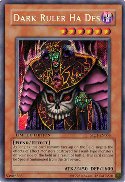 Dark Ruler Ha Des (MC1-EN006) [Master Collection Volume 1]