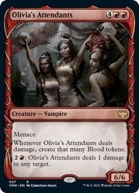 Olivia's Attendants (Showcase) (307) [Innistrad: Crimson Vow]