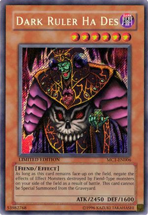 Dark Ruler Ha Des (MC1-EN006) - Master Collection Volume 1 Limited