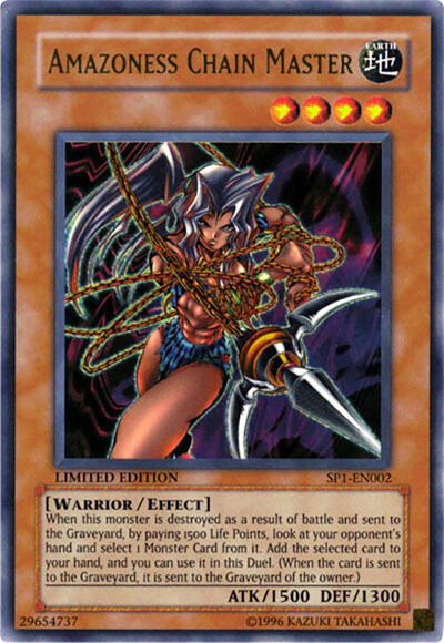 Amazoness Chain Master (SP1-EN002) [Sneak Preview Series 1]