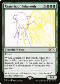 Craterhoof Behemoth (376) (376) [Secret Lair Drop Series]