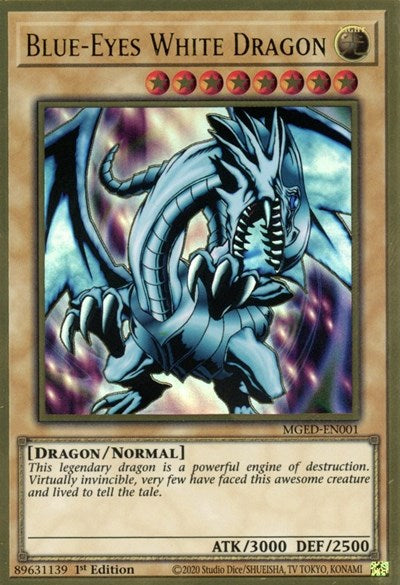 Blue-Eyes White Dragon (MGED-EN001) [Maximum Gold: El Dorado]