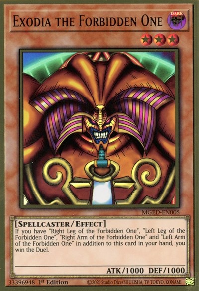 Exodia the Forbidden One (MGED-EN005) [Maximum Gold: El Dorado]