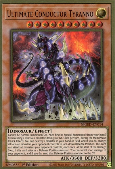 Ultimate Conductor Tyranno (MGED-EN014) [Maximum Gold: El Dorado]