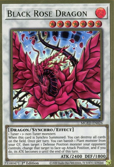 Black Rose Dragon (MGED-EN026) [Maximum Gold: El Dorado]
