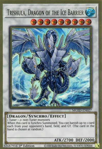 Trishula, Dragon of the Ice Barrier (MGED-EN027) [Maximum Gold: El Dorado]