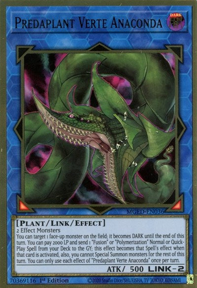 Predaplant Verte Anaconda (MGED-EN036) [Maximum Gold: El Dorado]