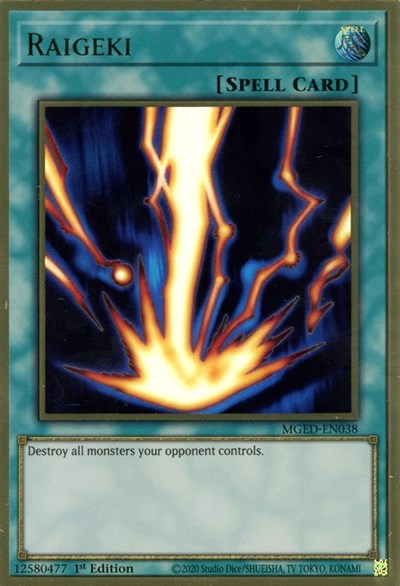Raigeki (MGED-EN038) [Maximum Gold: El Dorado]